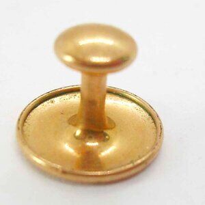 Antique Collar Stud Cleric Button gold plate KREMENTZ USA vintage Formal Wear